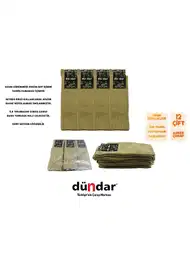 Dikişsiz Antibakteriyel Asker Çorabı Dündar 9501