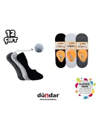 Modal Dikişsiz Yıkamalı Kokulu Bayan Likralı Babet Çorap Dündar 6913