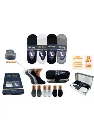 Dikişsiz Antibakteriyel Desenli Erkek Çorap Seti Dündar 6906