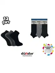 Dikişsiz Yapı ve Pamuklu Erkek Patik Çorap Dündar 0300