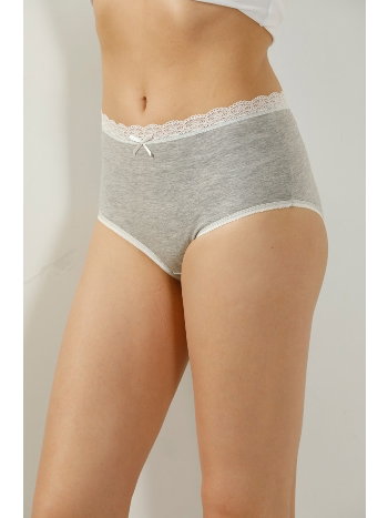 Dantelli Yüksek Bel Külot 4'lü Paket Cotton Öztaş 2739
