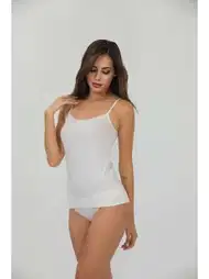 İp Askılı Yüksek Pamuklu Kadın Atlet İlke 2221