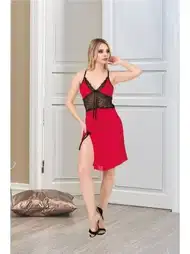 Dantel Detaylı Tek Parça Kısa Fantazi Body İzabel 1003