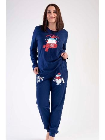 Kış Baskılı Kadın Pijama Ev Giyim Takımı Vienetta 303287