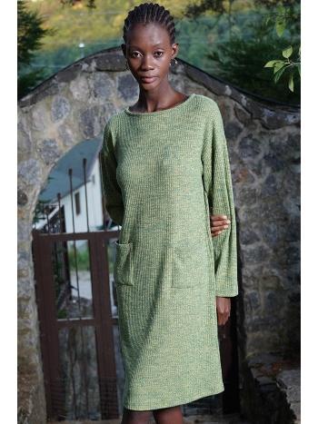 Uzun Kollu Örme Kadın Gecelik Lila Vienetta 405047