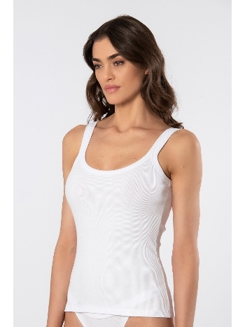 Pamuklu Ribana Kalın Askılı Kadın Atlet Türen 3406