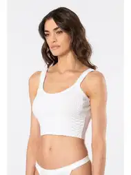 Kalın Askılı Ribana Crop Kadın Atlet Türen 3405