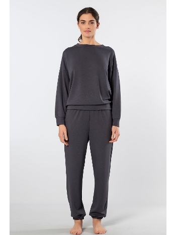 Viskon-Kombinasyon Kadın Jogger Eşofman Takımı Türen 3611