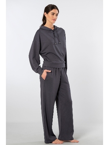 Viskon ve Polyester Karışımlı Kapüşonlu Eşofman Takımı Türen 3608