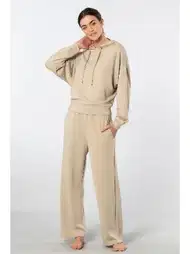 Viskon Polyester Elastan Kapüşonlu Eşofman Takımı Türen 3608