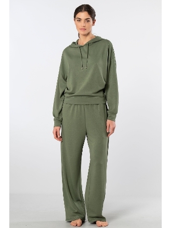 Viskon Polyester Elastan Kapüşonlu Eşofman Takımı Türen 3608