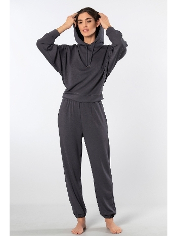 Kapüşonlu Viskon Elastan Jogger Eşofman Takımı Türen 3609