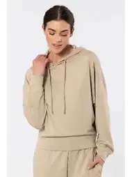 Viskon Polyester Elastan Kapüşonlu Sweatshirt Türen 3612