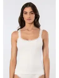 Dantelli İp Askılı Kadın Atlet Pamuklu Türen 926