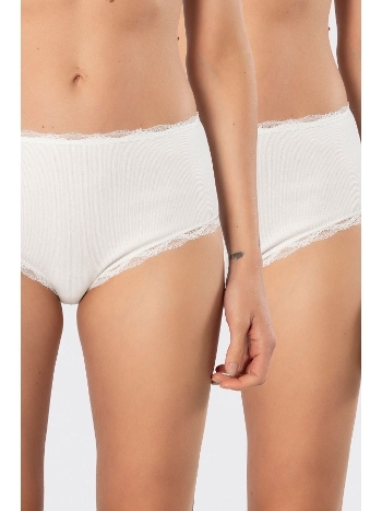 Yüksek Bel Pamuklu Dantelli Kadın Külot 2li Türen 929