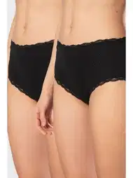 Ribana Dantelli Yüksek Bel Kadın Külot Somon Türen 929