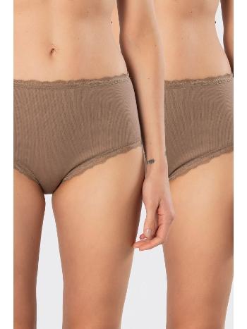 Yüksek Bel Dantelli Külot 2li Pamuklu Türen 929