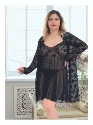 Kadın Siyah Tül Detaylı Tek Parça Body Nathalie 4006