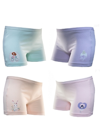 Pamuklu Likralı Kız Çocuk Boxer  Öztaş 4733