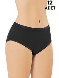 Geniş Kenarlı Yüksek Bel Modal Kadın Külot Kota 5109