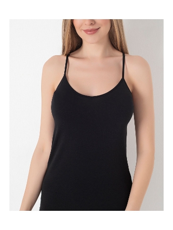 Nefes Alan Pamuklu İp Askılı Kadın Atlet Confeo 801