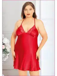 Şeffaf Dantel Askılı Mini Gecelik Miss Laris 4026