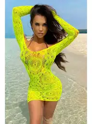 File Desenli Esnek Vücut Çorabı İzabel 7024