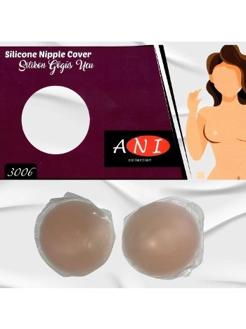 Dantel Detaylı Siyah Silikon Göğüs Ucu Kapatıcı Anı 3006