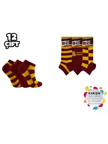 Anti-Alerjik Mor Patik Çorap 12'li Şirin 004
