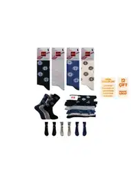 Düşük Denye Mor Penye Desenli Kadın Çorap Şirin 4000