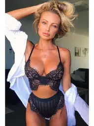 Dantel Kenarlı Transparan Sütyen Takımı SHE 2031