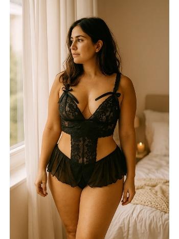 Dantelli Bel Dekolteli Fantazi Body Venlisa 909