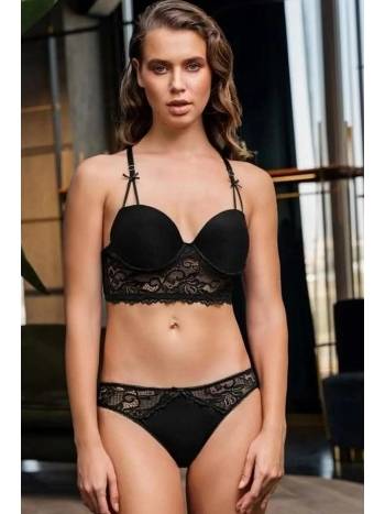 Dantelli Destekli Kadın Sütyen Takım Somon Büşra 312