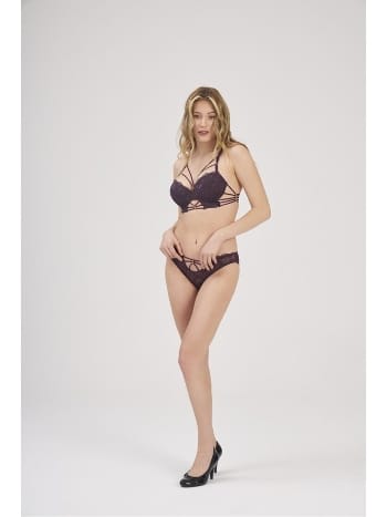 Dantel Detaylı Pembe Sütyen Külot Takım Moonlight 328