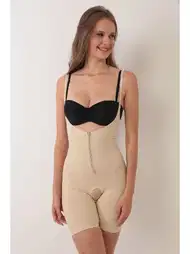 Tam Boy Fermuarlı Korse Yüksek Bel Sistina 753