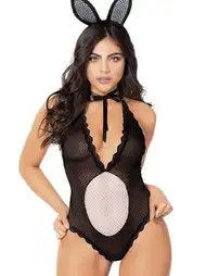 Dantelli Tül Siyah Body Loomerie 215