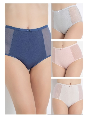 Yüksek Bel Pamuklu Bato Kadın Külot 4'lü Paket Confeo 804-514