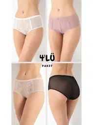 Yüksek Bel Tüllü Bato Kadın Külot Confeo 804