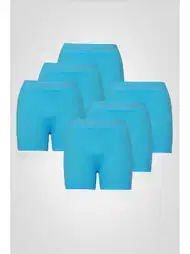 Turkuaz Mikrofiber Elastan Erkek Boxer Seti FormActive 4400