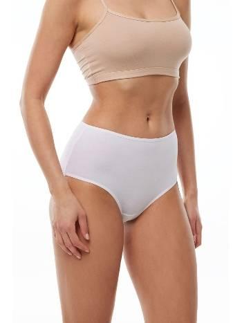 Yüksek Bel Esnek Beyaz Bato Külot Derya Kurşun 1903