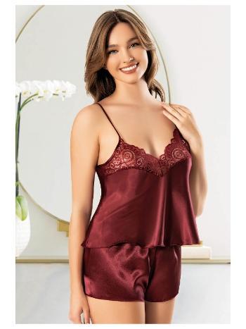 Dantel Detaylı İnce Askılı Şort Pijama Takımı Miss Laris 3125