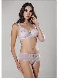 Yüksek Bel Dantel Detaylı Slip Külot Pudra Moonlight 3123