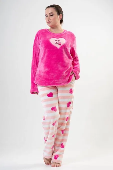 Lacivert Polar Kadın Pijama Takımı Vienetta 202117