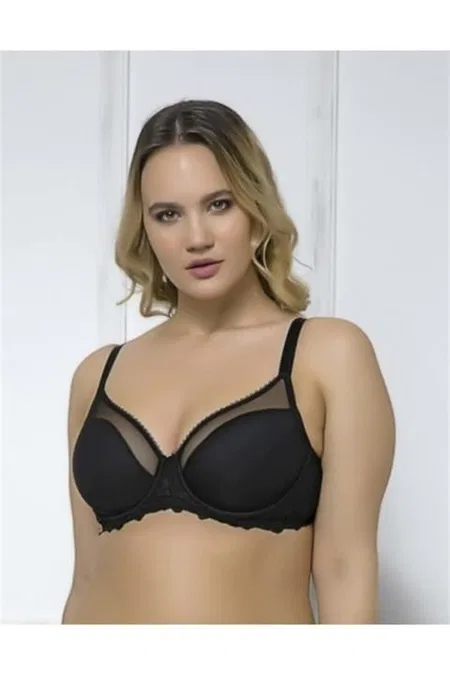 Dantel Detaylı Toparlayıcı Minimizer Sütyen Moonlight 2178 - Siyah