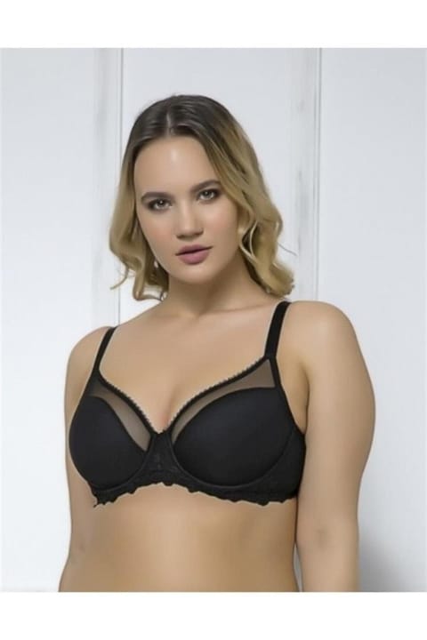 Dantel Detaylı Toparlayıcı Minimizer Sütyen Moonlight 2178 - Siyah