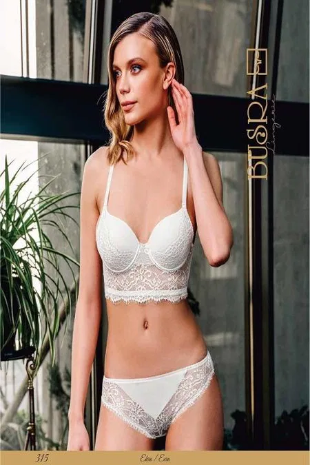 Dantel Detaylı Balenli Kadın Sütyen Takım Büşra 315 - 2