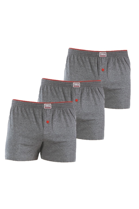 Esnek Bel Lastiği Pamuklu Erkek Boxer Öztaş 1133 - Antrasit