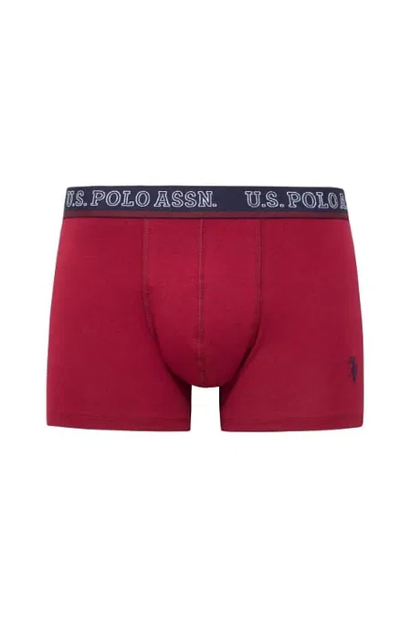 Pamuklu Esnek Bel Lastiği 3'lü Paket Boxer Us. POLO Assn. 80516 - Görsel