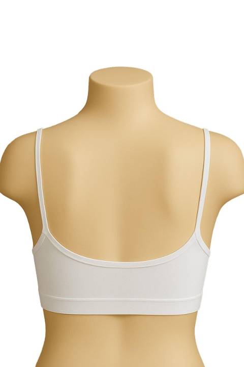 Dantelli Pedli Alıştırma Sütyeni Emay 1815 - Beyaz