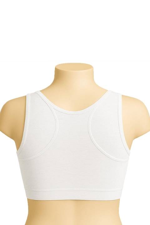 Dantel Detaylı Pedli Kalın Askılı Sütyen Emay 1816 - Beyaz